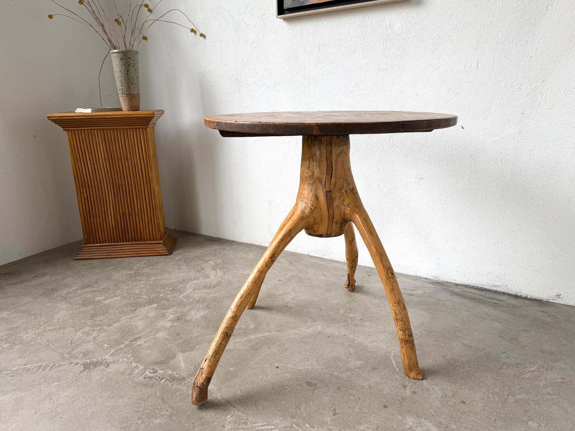 Table d'art populaire français brutaliste, années 1950. en vente 6