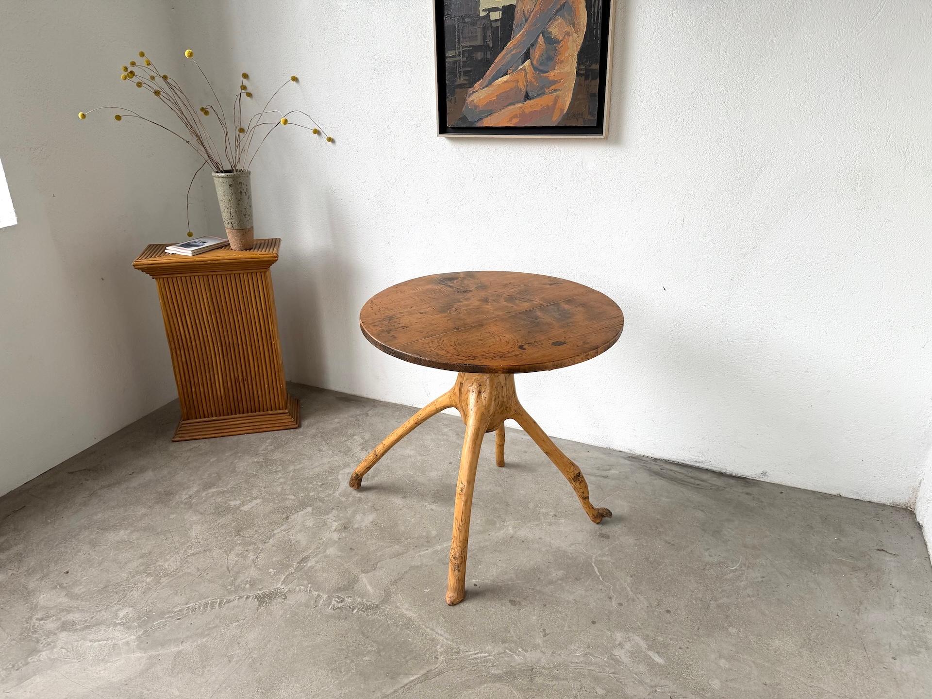 Table d'art populaire français brutaliste, années 1950. en vente 9