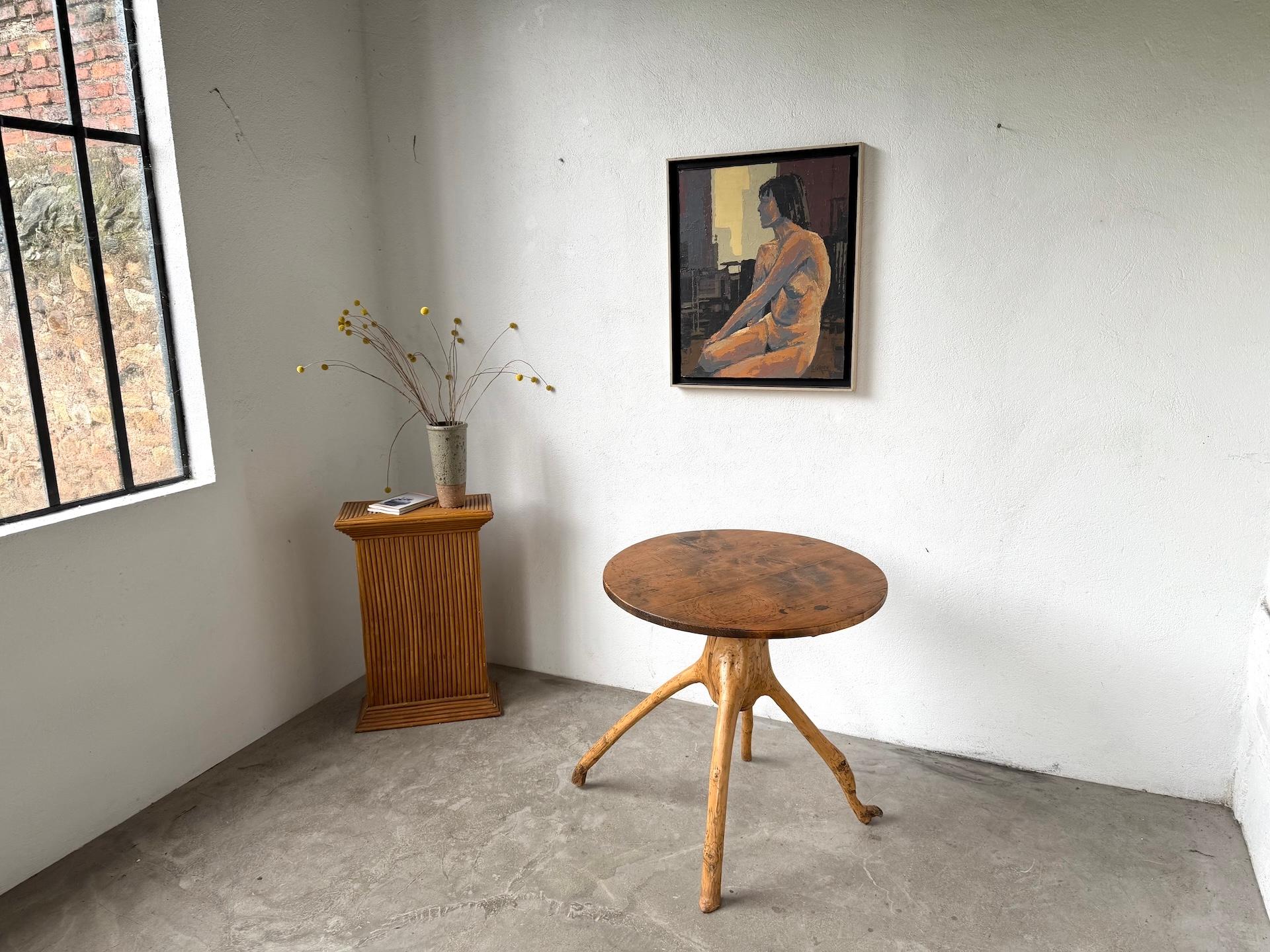 Table d'art populaire français brutaliste, années 1950. en vente 10