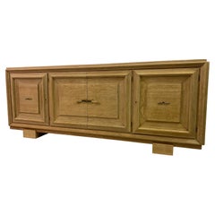 Retro Brutalist French Oak Sideboard, 1940s