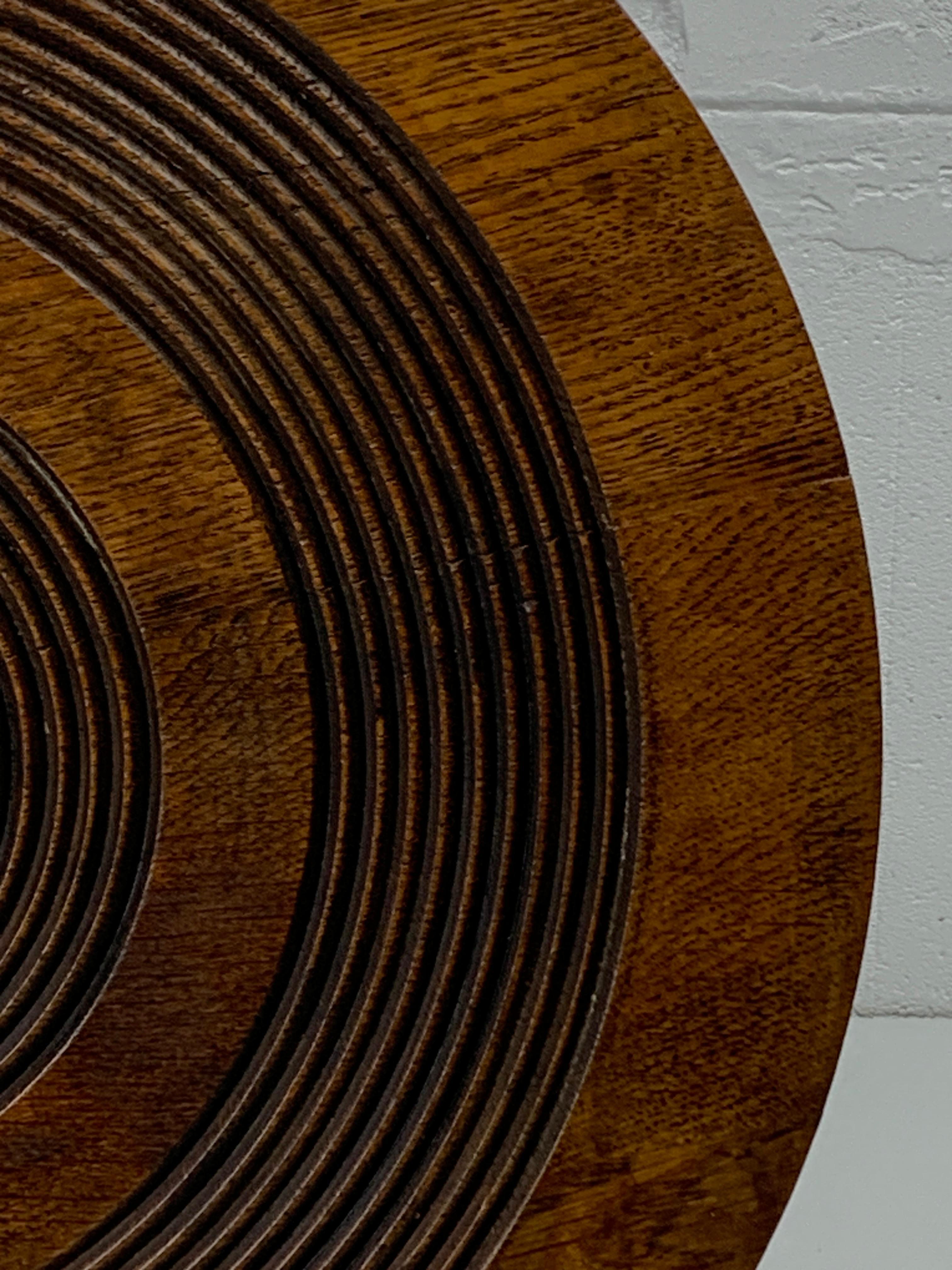 Tavolino da pressa per vino brutalista francese in Wood Wood tornito, anni '50 3