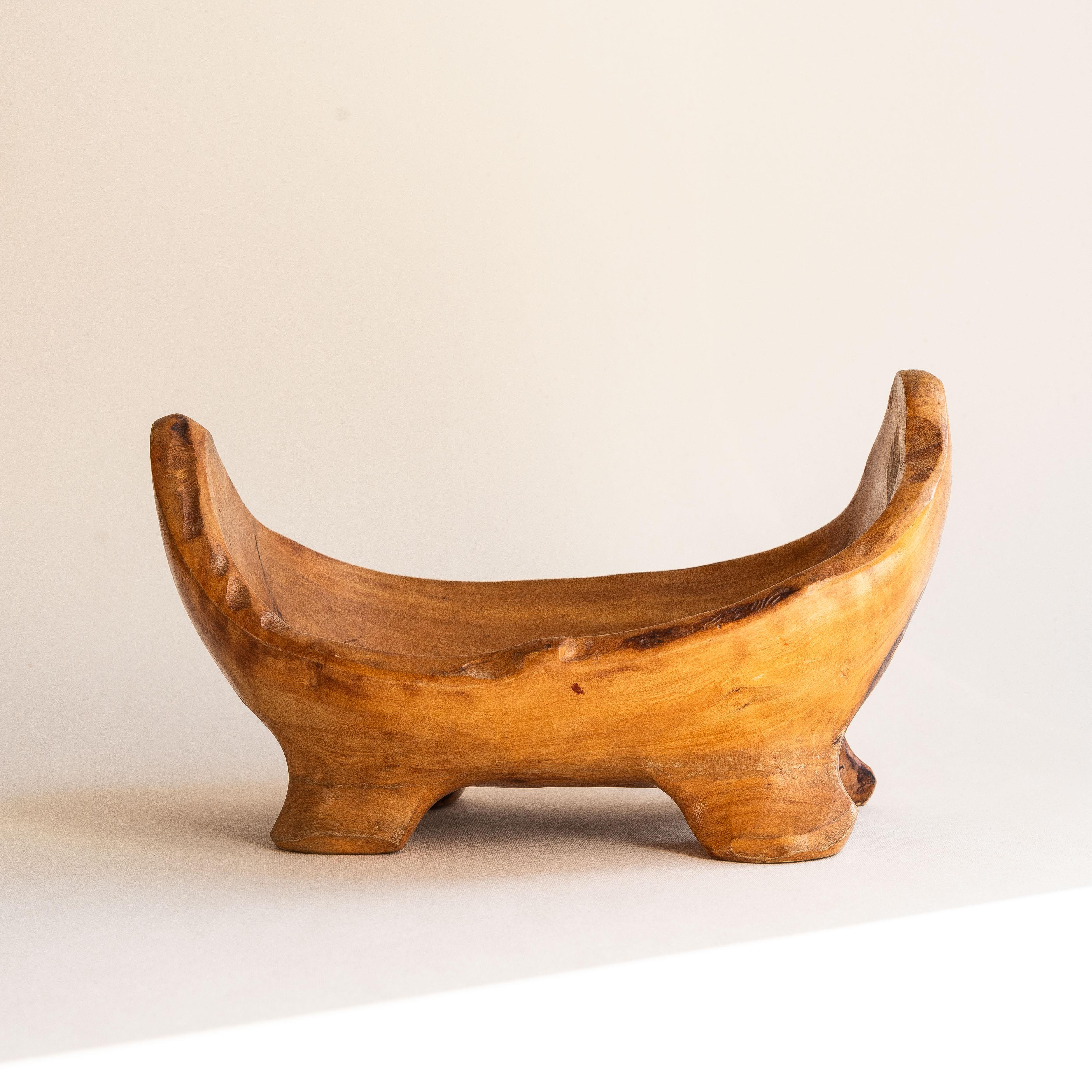 XX secolo Fruttiera brutalista in Wood Wood, Francia 1960 in vendita