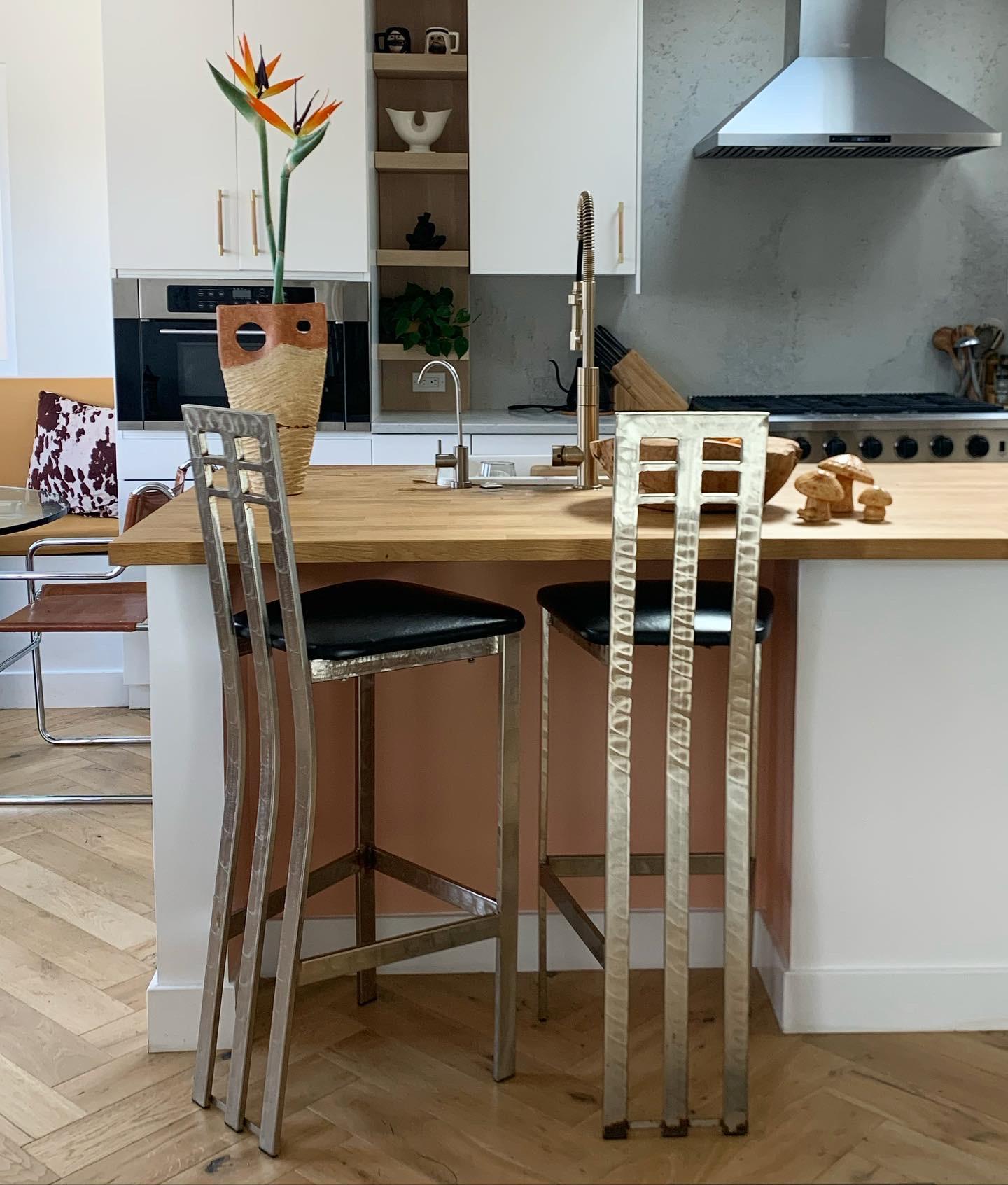 Brutalist / Futurist Revival Chrome Barstools, early 1990s 4