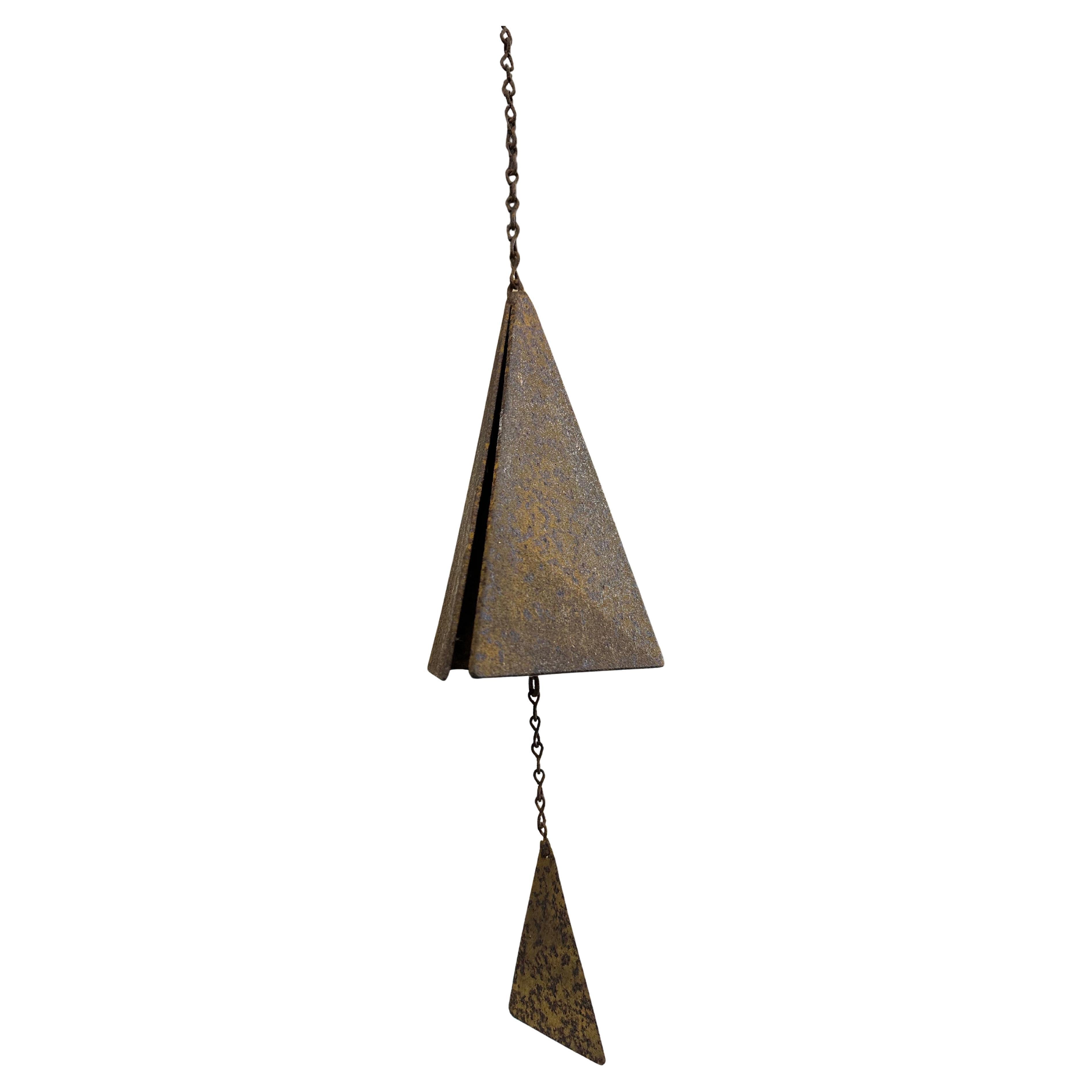 Hand-Crafted Brutalist Geometric Wind Chime/Bell in the Style of Joe Coniff and North Country For Sale