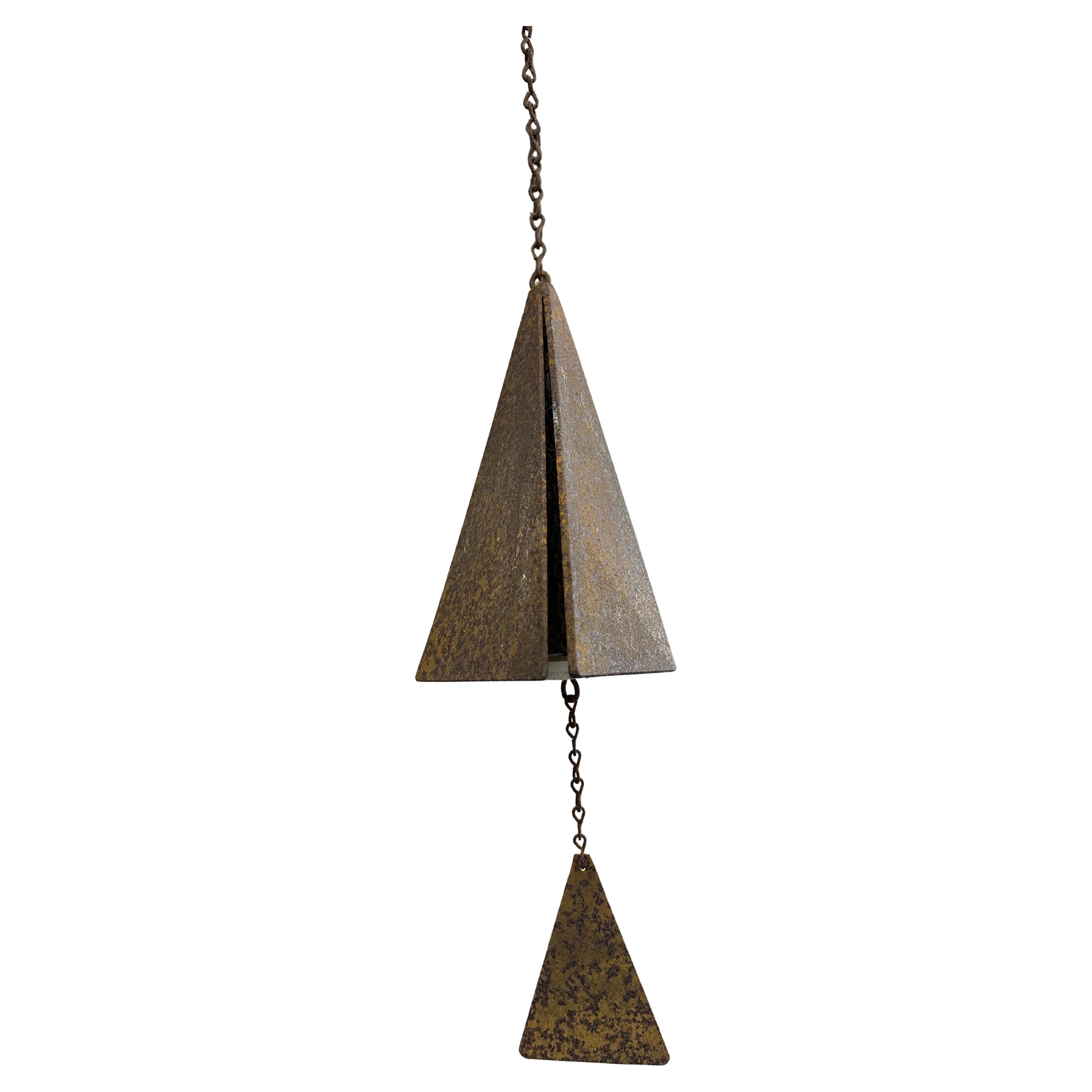 Brutalist Geometric Wind Chime/Bell in the Style of Joe Coniff and North Country For Sale