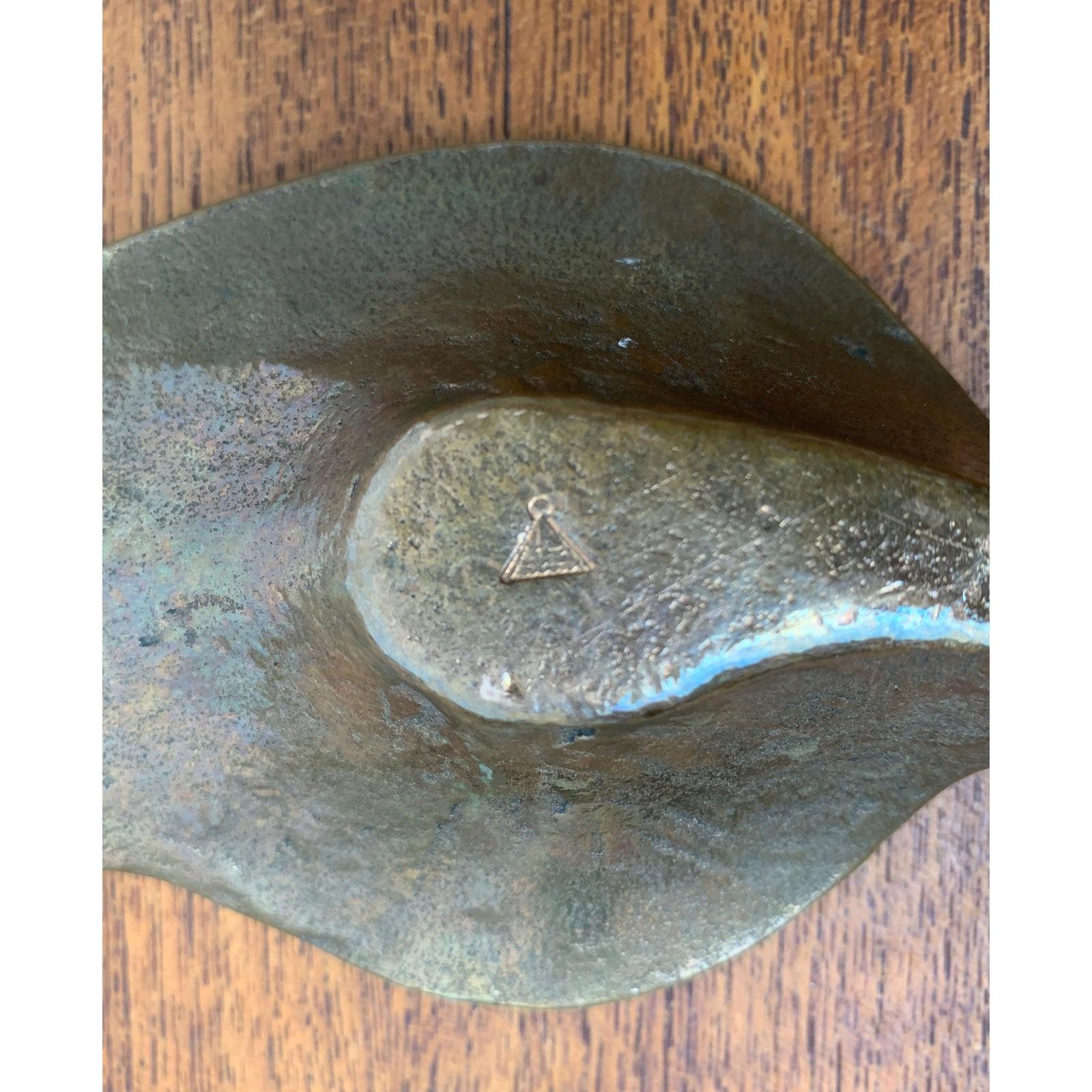 Brutalist German Bronze Candleholder from Harjes, 1960s For Sale 6