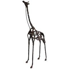 Brutalist Giraffe Form Sculpture