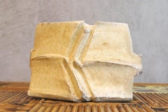 Brutalistische glasierte Steinzeugvase von Eric Astoul La Borne, signiert, um 2000