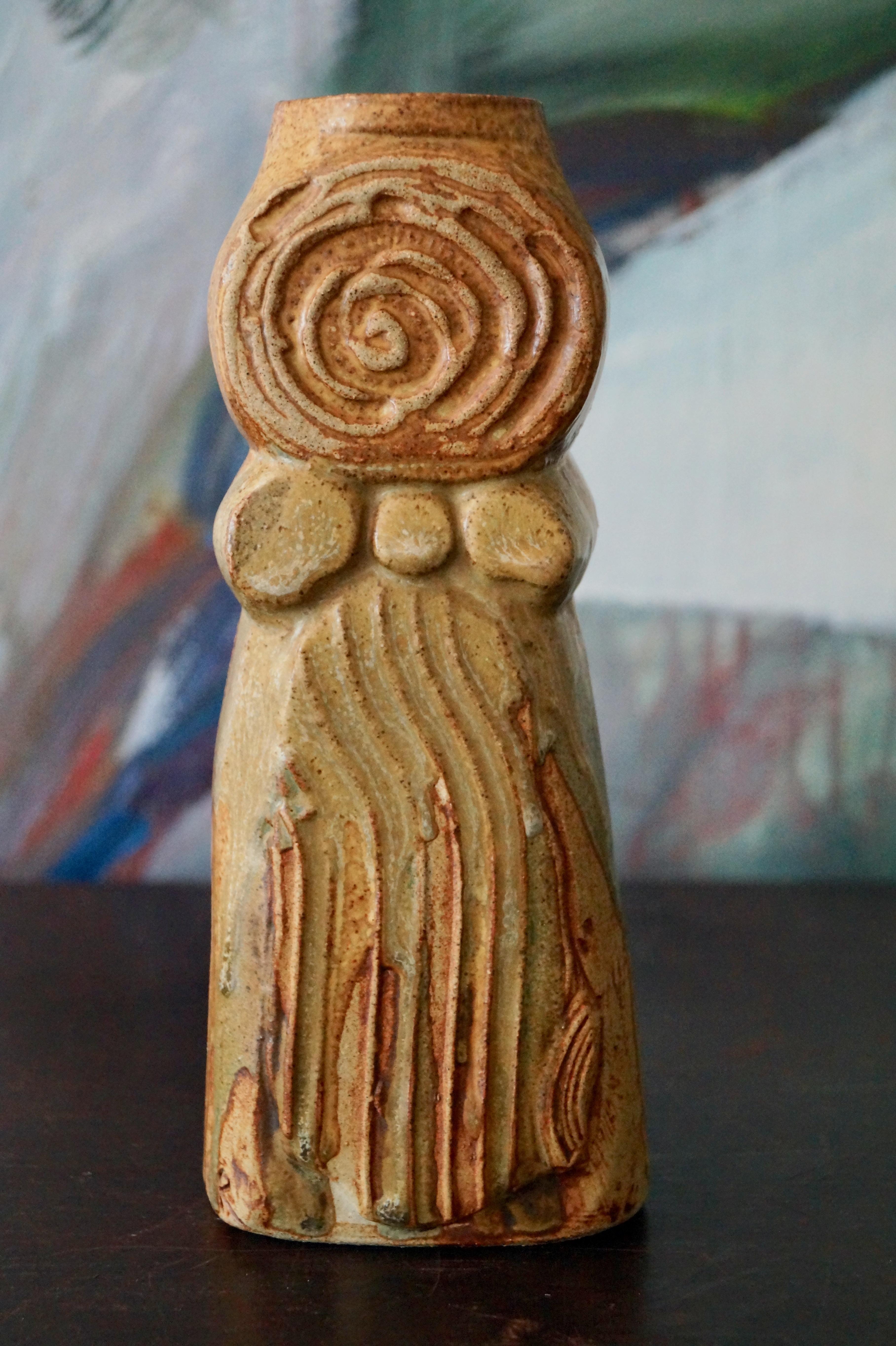 Late 20th Century Brutalist Hand Formed Ceramics by Bernard Rooke, England, 1970s, Set of 5 For Sale
