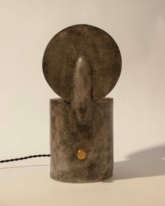 Brutalist, Handmade Ceramic Table Lamp, Winglet Lamp by Streicher Goods