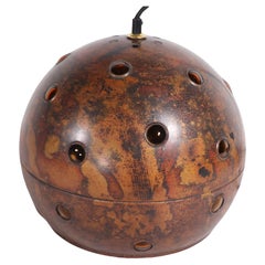 Suspension Brutaliste Ball and Ball  Lustre de Nancy Still McKinney des années 1960