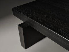 Brutalist Hari Coffee Table in Solid Oak