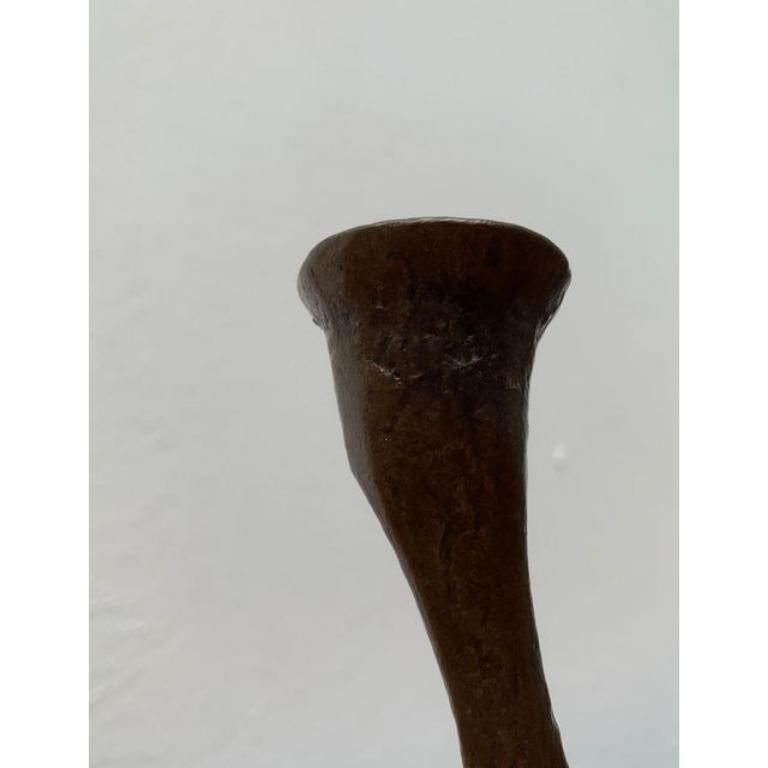 Brutalist Heavy Bronze 3-Arm Candleholder from Dalbeck, 1960s For Sale 5