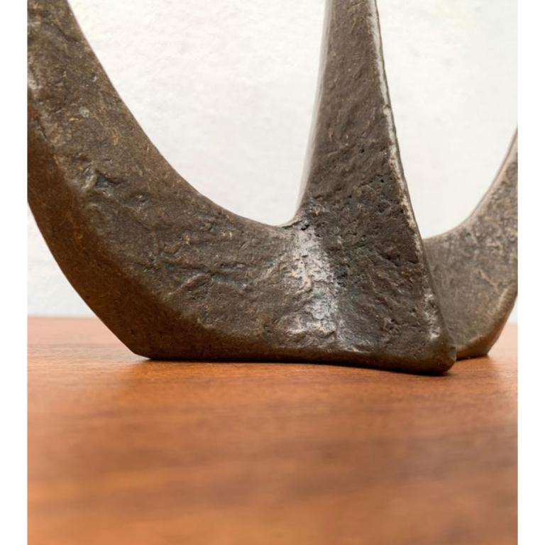 Brutalist Heavy Bronze 3-Arm Candleholder from Dalbeck, 1960s For Sale 2
