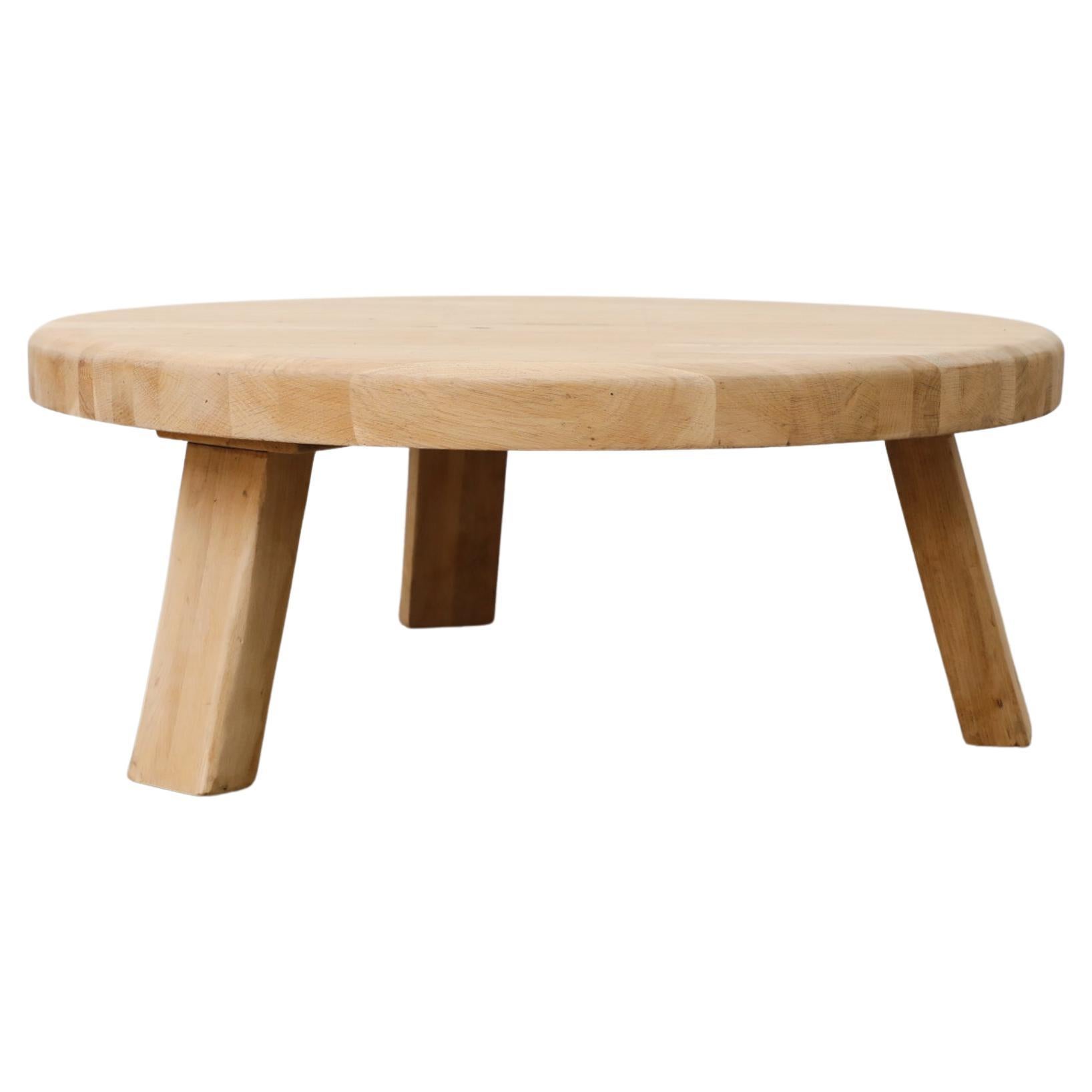 Brutalist Heavy Raw Oak Coffee Table