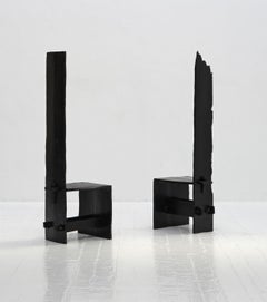 Brutalist High Back Chairs