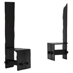 Brutalist High Back Chairs