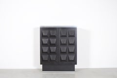 Brutalist Highboard in Black Oak, Belgium, 1970s