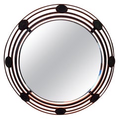 Miroir brutaliste en fer forgé, Allemagne, années 1970