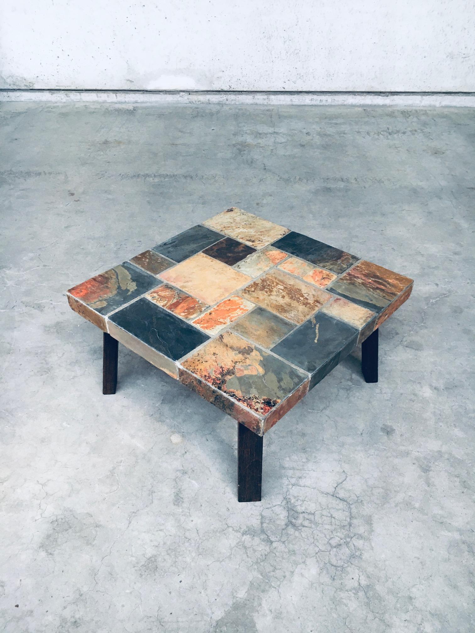 Brutalist in Style Slate Stone Coffee Table, 1970's For Sale 9