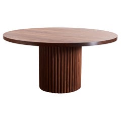 Brutalist Inspired Custom Made Pedestal Dining Table by Kate Duncan