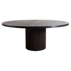 Brutalist Inspired Custom Made Pedestal Dining Table by Kate Duncan 