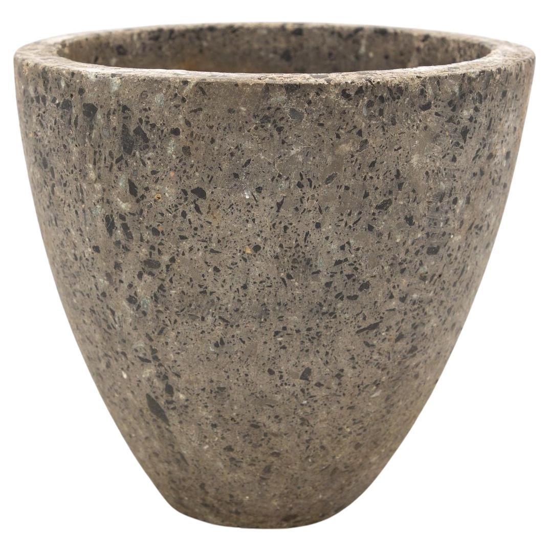 Brutalist Inspired Mixed Stone Planter, 20th Century