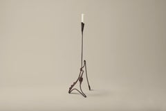 Brutalist Iron Candelabra