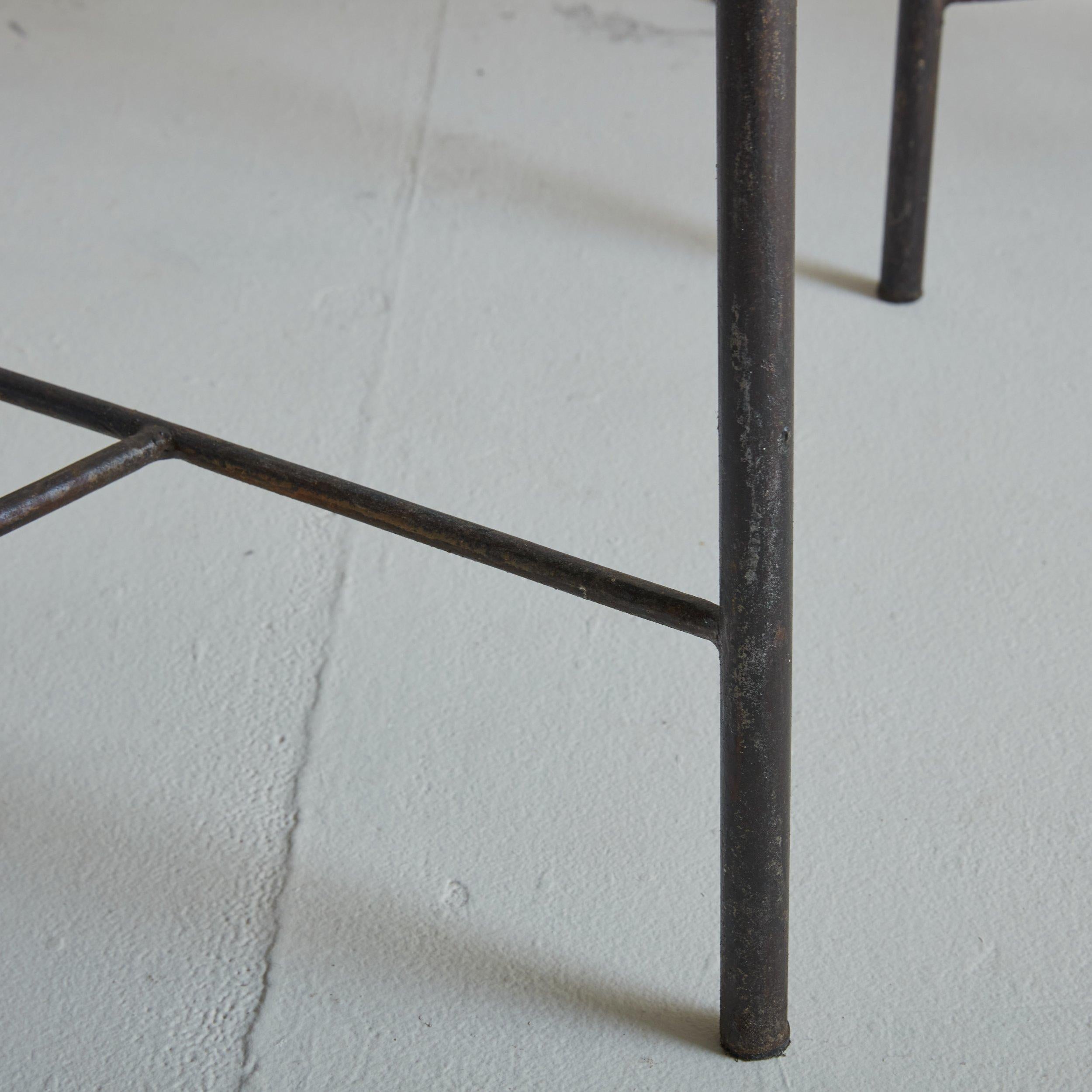 Brutalist Iron Dining Chair, France 1970s - 6 Available For Sale 5