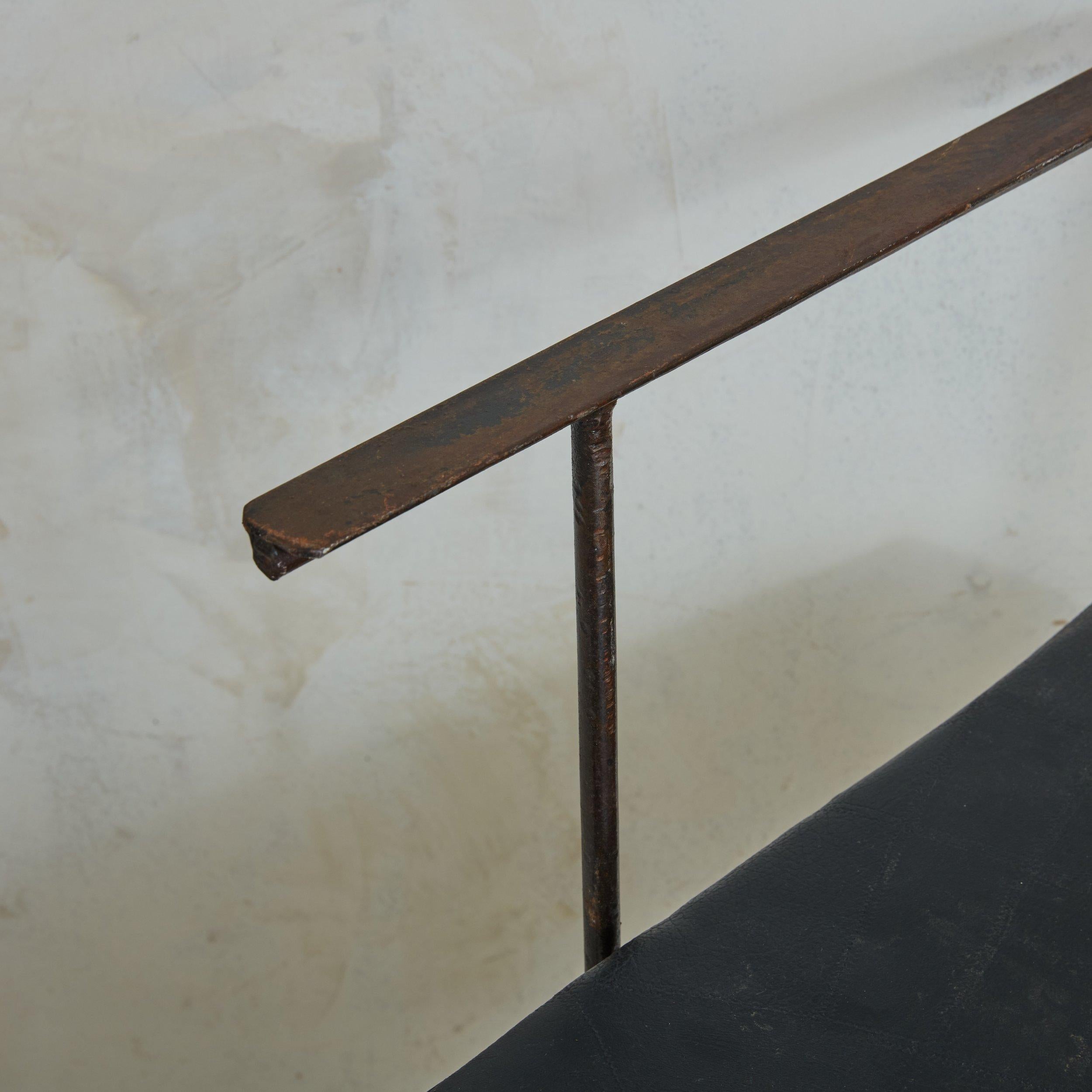 Brutalist Iron Dining Chair, France 1970s - 6 Available For Sale 6