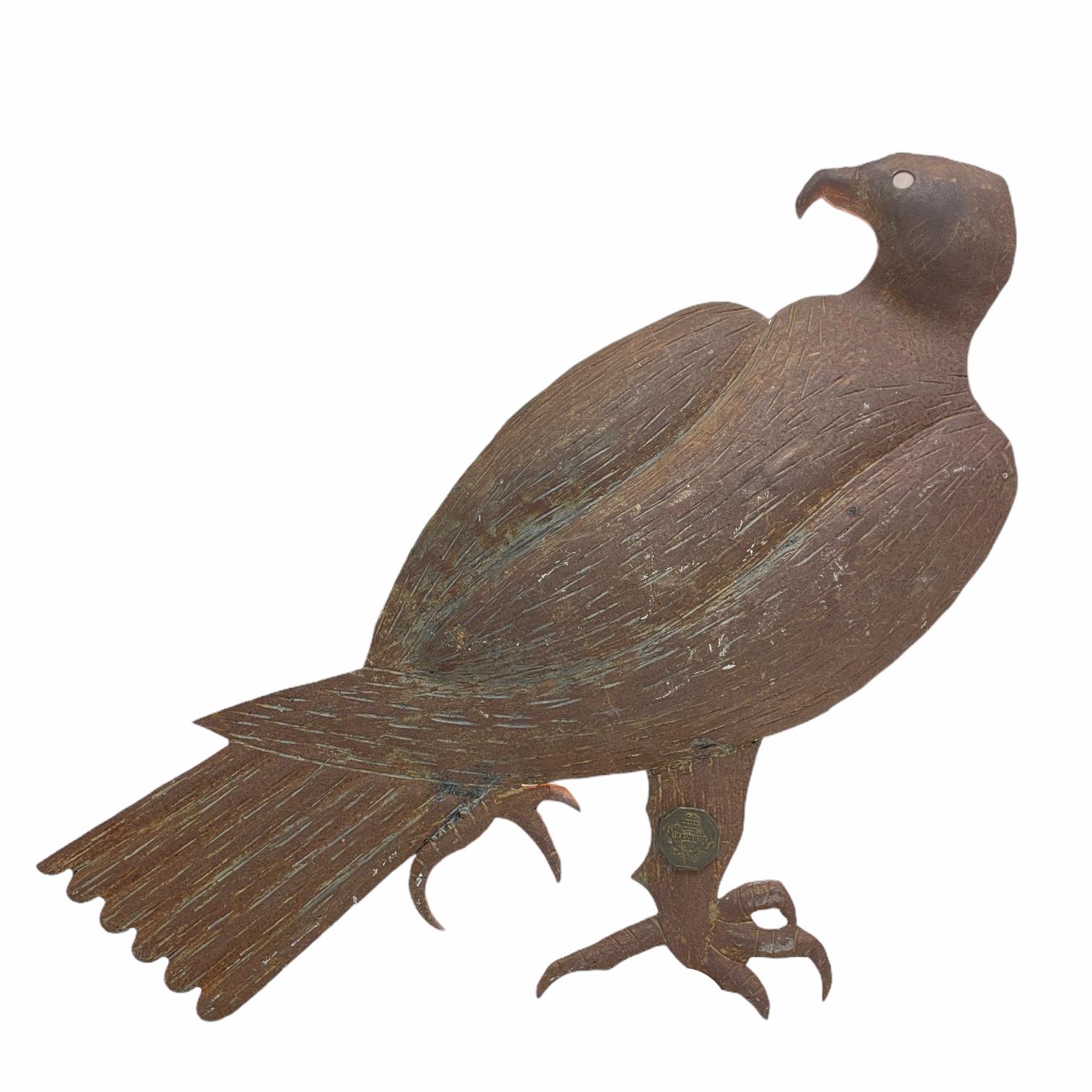 A impressive brutalist iron wall lamp, in the form of an Eagle. Handmade by an blacksmith Artist.
The fixture requires one European E14 / 110 Volt candelabra bulb, up to 60 watt. A nice addition to your room. These impressive sconce is a real