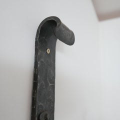 Brutalist Iron Mid-Century French Double Arm Wall Lights '2'