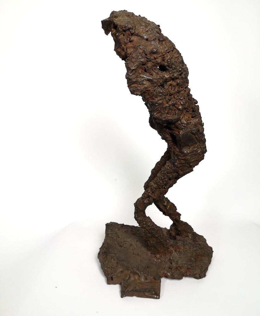 Brutalist Iron Sculpture, by Istvan Drabik, 2003 1
