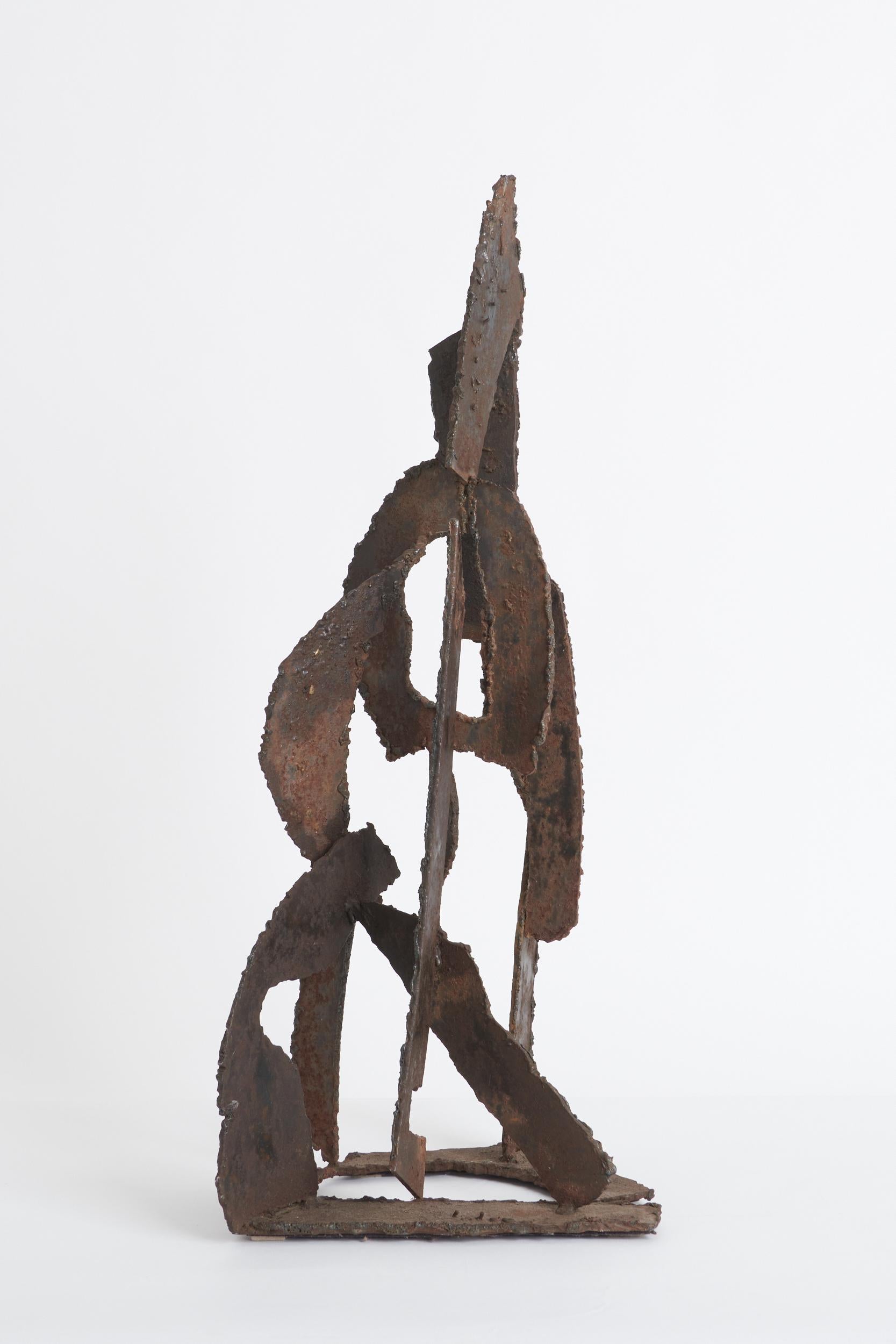A large Brutalist forged iron sculpture
France, 1960s
82 cm high by 37 cm wide by 31 cm depth