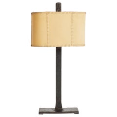Brutalist Iron Table Lamp