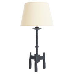 Brutalist Iron Table Lamp