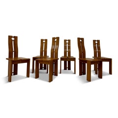 Brutalist Italian Dining Chairs