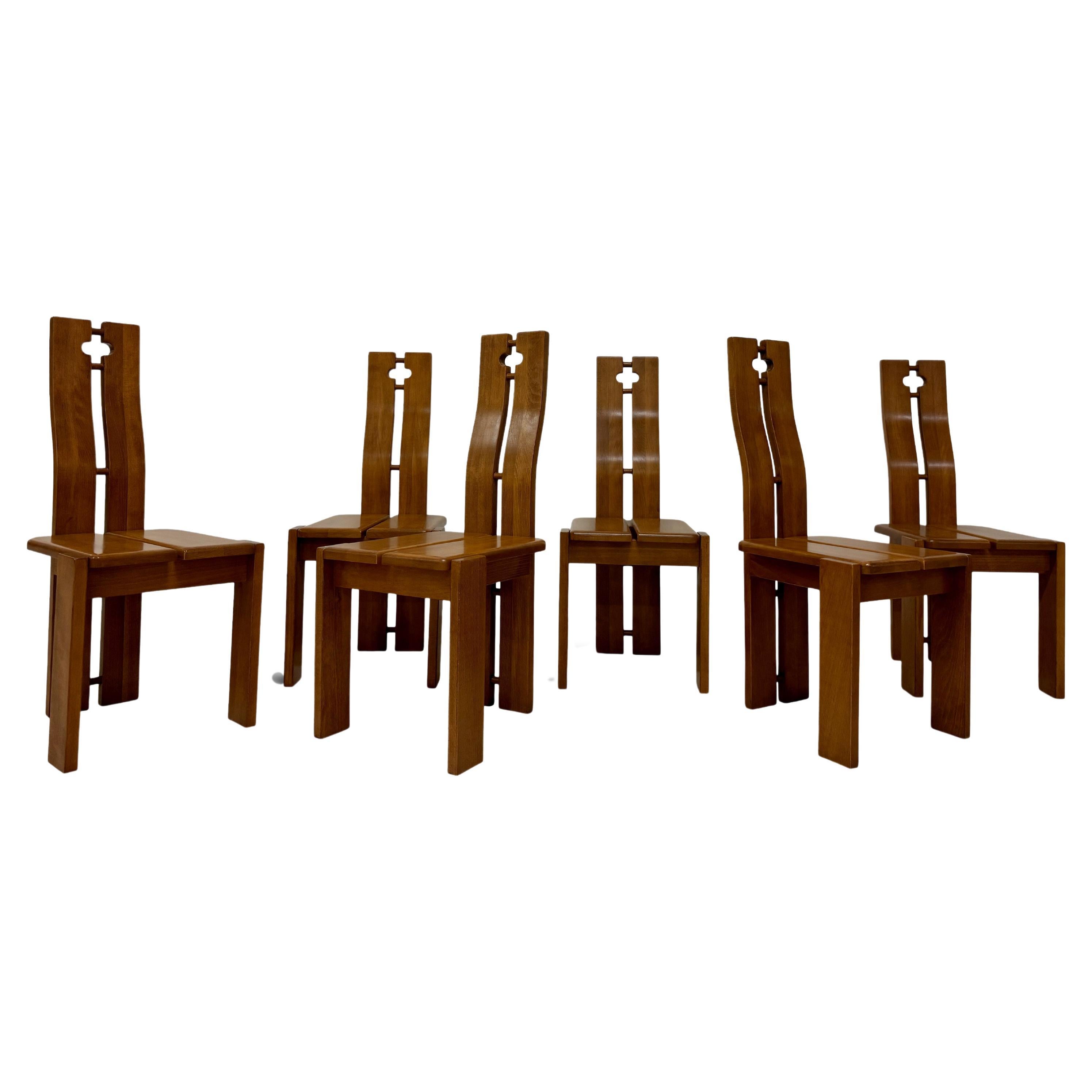 Brutalist Italian Dining Chairs