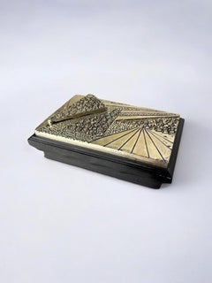 Portagioie italiano in stile brutalista, legno e resina, 1980 CIRCA