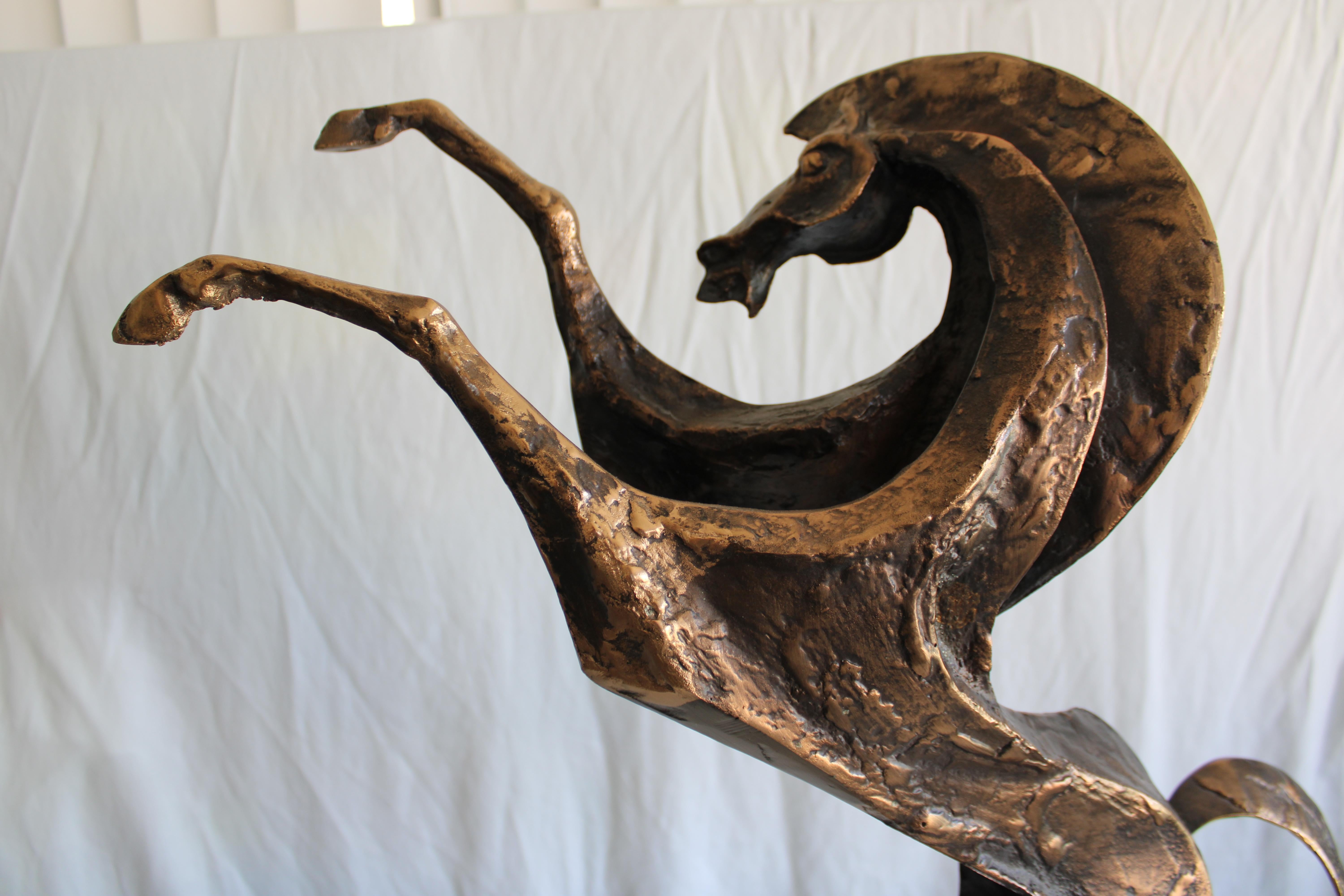 Modern Brutalist Jere Horse Sculpture