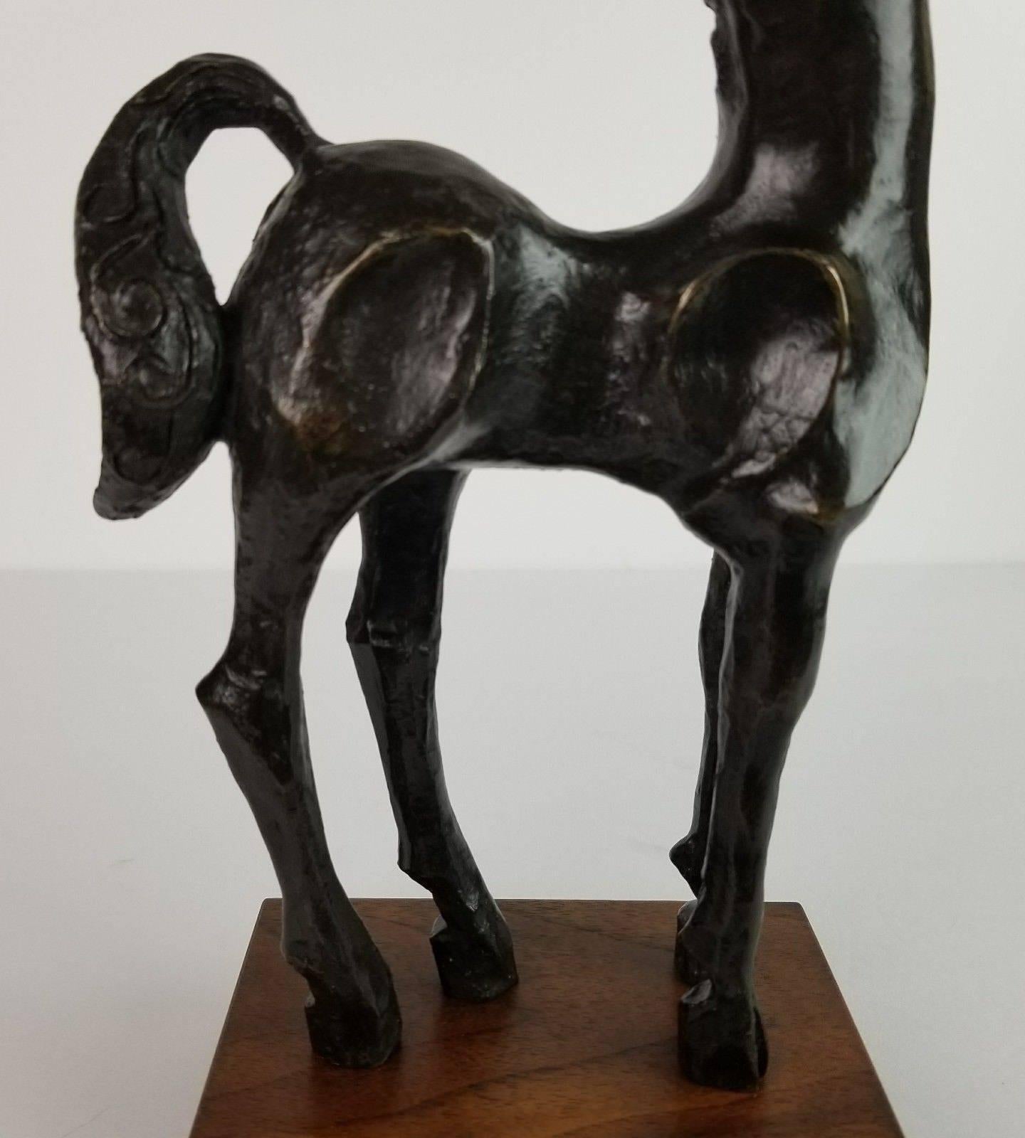 Brutalist John Jagger Bronze Unicorn Sculpture 5