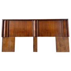 Brutalist King Size Walnut Headboard