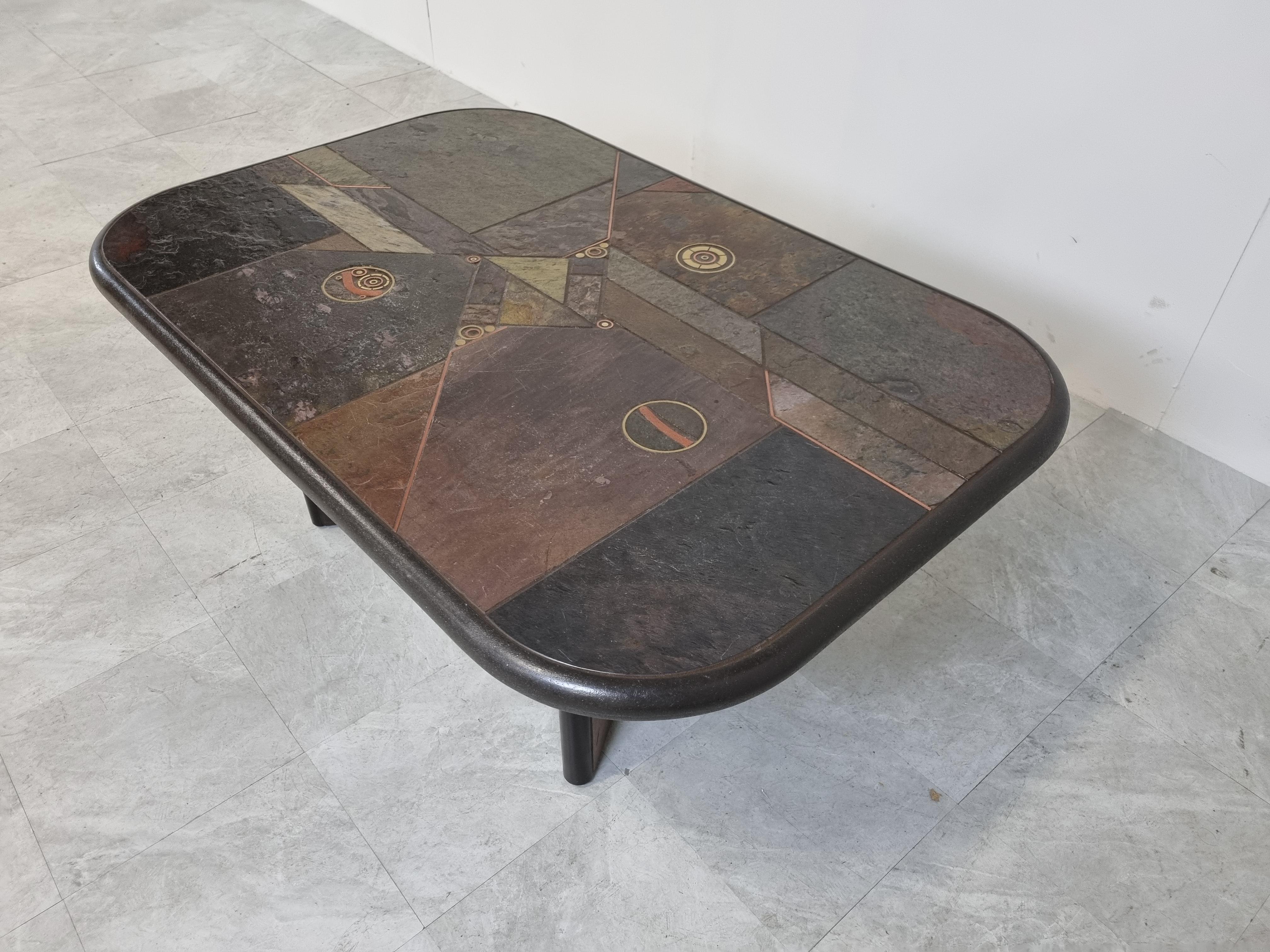 Brutalist Kingma Style Coffee Table, 1970s 4