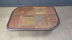 Brutalist Kingma style coffee table, 1970s