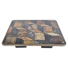 Brutalist Kingma style coffee table, 1970s