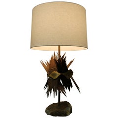 Vintage Brutalist Lamp by Bijan