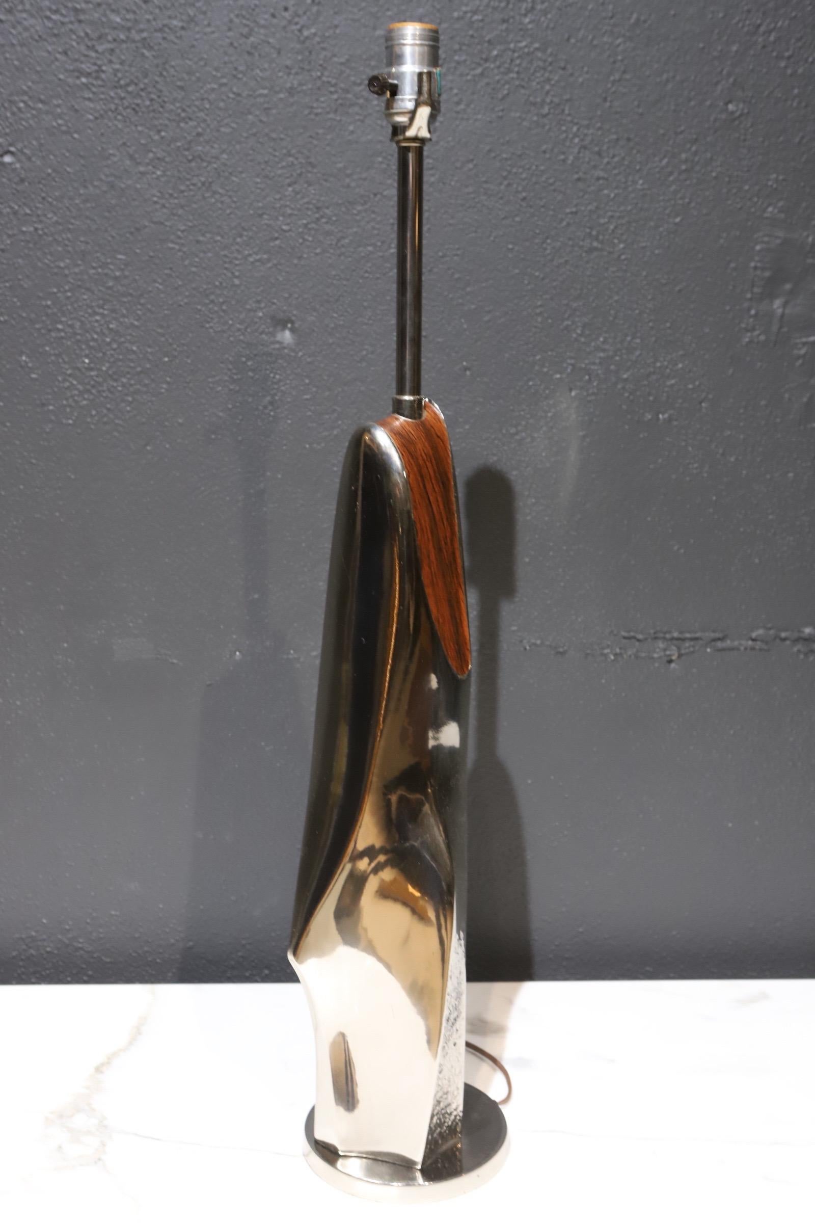 Mid-Century Modern Brutalist Lamp by Laurel For Sale