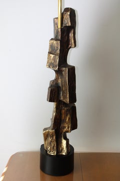 Brutalist Lamp by Richard Barr and Harold Weiss for the Laurel Lamp Co