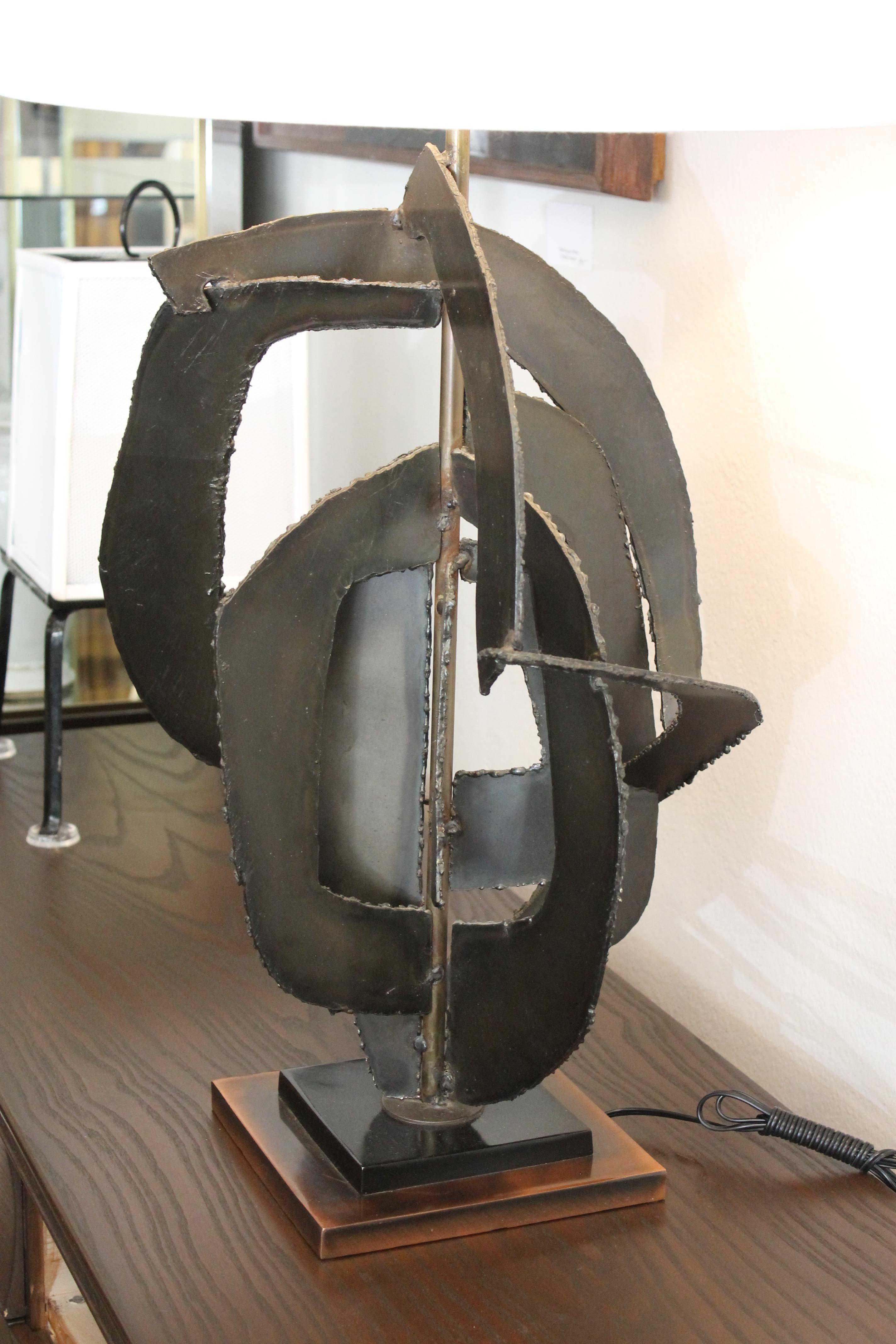 American Brutalist Lamp by Richard Barr for the Laurel Lamp Co.