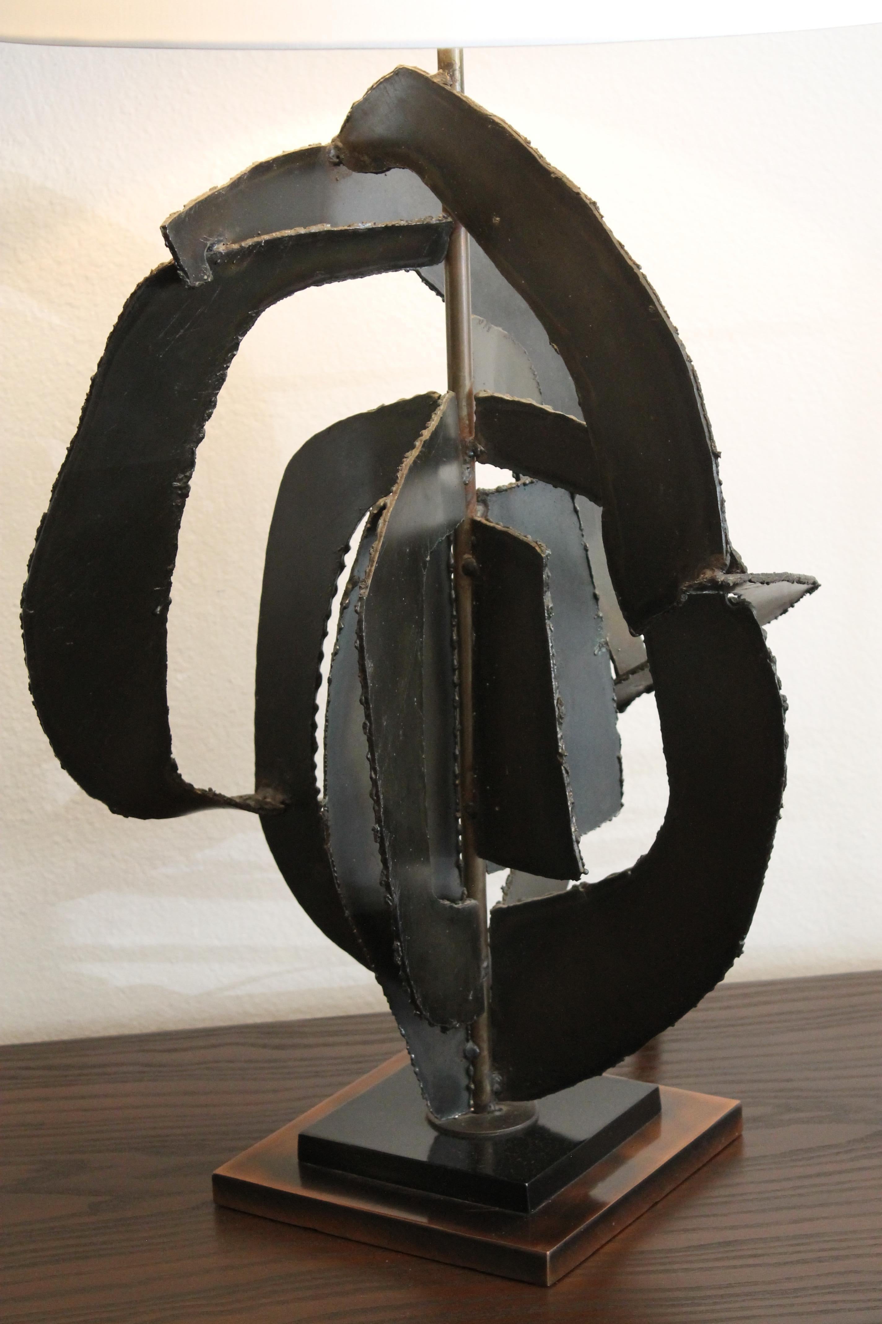 Mid-20th Century Brutalist Lamp by Richard Barr for the Laurel Lamp Co.